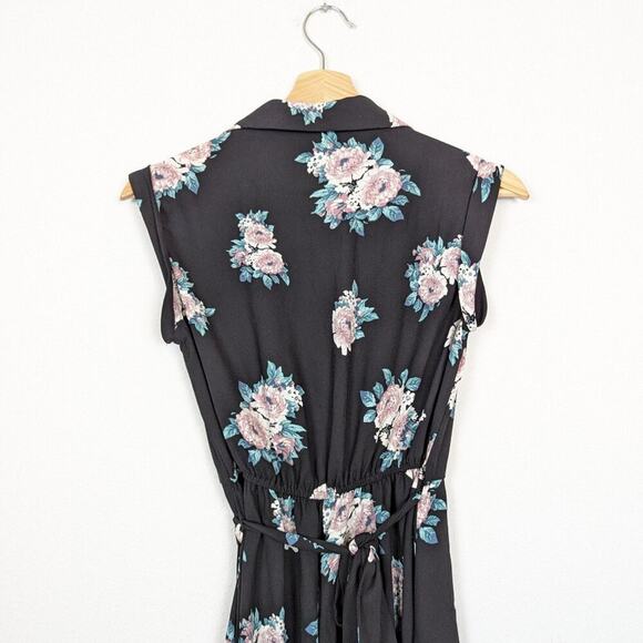 NWT Xhilaration Women Dress Floral Wrap Feminine Midi Dress Size XS - Picture 4 of 8